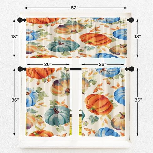 هالوين قلعة المطبخ ستائر الهيكل العظمي الجمجمة نافذة الستائر الستارة والطبقة مجموعة 36 بوصة، مضحك شجرة القوطية قضيب جيب قصيرة الطبقة الستار للغرفة، الرعب مخيف مقهى صغير ديكور المطبخ in Kuwait