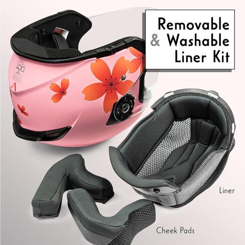 VCAN V88 3/4 Open Face Motorcycle Scooter Helmet ECE & DOT Approved in Kuwait