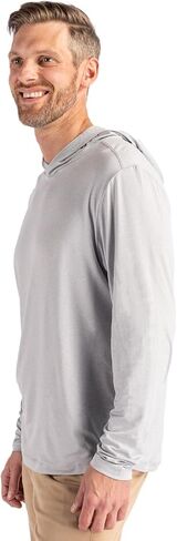 Cutter & Buck Coastline Epic Comfort Eco Recycled Mens Hooded Shirt in Saudi Arabia
