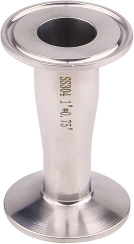 DERNORD Sanitary Fitting Reducer Fitting SUS304 Tri Clamp Ferrule Style 1-1/2" Tube OD to 1" Tube OD in Kuwait