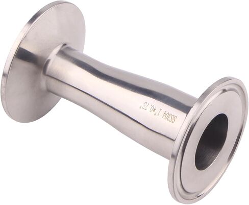 DERNORD Sanitary Fitting Reducer Fitting SUS304 Tri Clamp Ferrule Style 1-1/2" Tube OD to 1" Tube OD in Kuwait