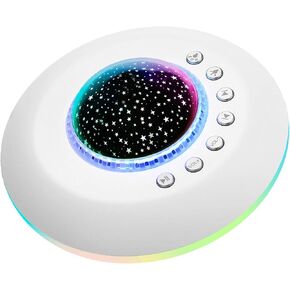 White Noise Sound Machine,28 Soothing Natural Sounds 32 Level Volume 3 Timer Memory Function,Rechargeable Battery,Sleep Sound Machine for Baby Kids Adults in Saudi Arabia