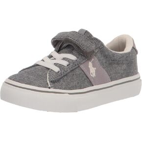 POLO RALPH LAUREN Boy's Sayer Ps Grey Chmbry/Ppwh Pp Sneaker