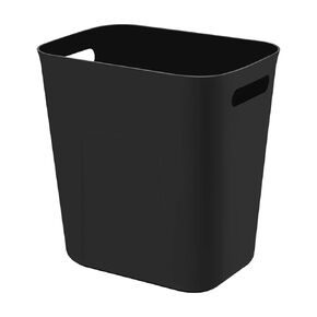 UUJOLY Plastic Small Trash Can Wastebasket, Garbage Container Basket for Bathrooms, Laundry Room, Kitchens, Offices, Kids Rooms, Dorms, 3.5 Gallon, Navy Blue