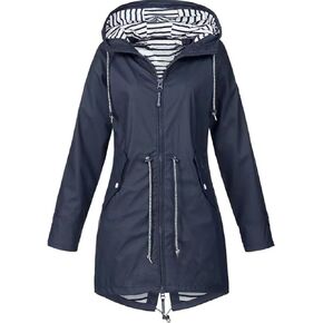 Women's Raincoats Lightweight Waterproof Jackets Outdoor Hooded Windbreaker