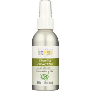 Aura Cacia Room and Body Mist, Clearing Eucalyptus, 4 Fluid Ounce