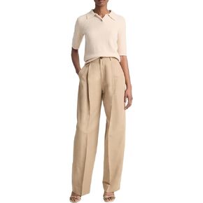 Vince Women's Soft Boucle Short Sleeve Polo