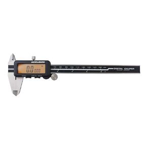 Accusize Industrial Tools 0-6''/0-150 mm, Yellow Lcd Electronic Digital Caliper,Metric/Inch, 0.0005''/0.01mm Resolution, 1110-1818