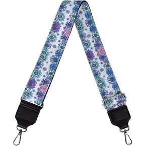 Cherry Blossom Print Purse Straps Wide Shoulder Strap Adjustable Replacement Belt for Guitar/Luggage/Crossbody Canvas Handbag, 1 Pack