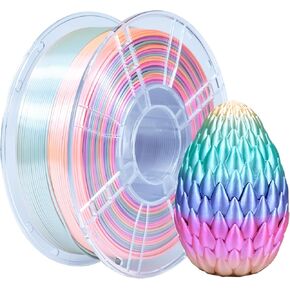 iBOSS Candy Rainbow Filament PLA Plus 1.75mm for 3D Printer +/- 0.02mm, 1kg (2.2LBS)/Spool, PLA+ Filament 1.75mm Rainbow PLA PRO, Color Change Filament Rainbow PLA+, 3D Printing Filament 3D Filament