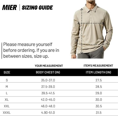 قمصان بولو MIER للرجال سريعة الجفاف من البوليستر، قمصان بياقة كاجوال بأكمام قصيرة، ماصة للرطوبة، حماية من الشمس in Kuwait