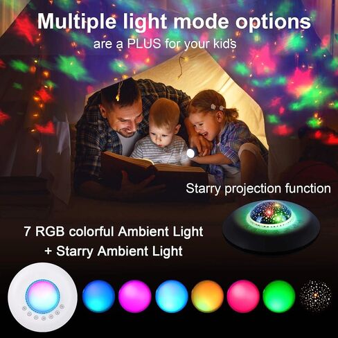 White Noise Sound Machine,28 Soothing Natural Sounds 32 Level Volume 3 Timer Memory Function,Rechargeable Battery,Sleep Sound Machine for Baby Kids Adults in Kuwait