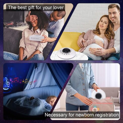 White Noise Sound Machine,28 Soothing Natural Sounds 32 Level Volume 3 Timer Memory Function,Rechargeable Battery,Sleep Sound Machine for Baby Kids Adults in Kuwait