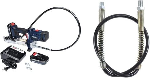 Lincoln 1888 PowerLuber 20 Volt Battery Powered High-output Grease Gun with 36" Hose for Automotive, Agricultural, and Industrial Equipment, 10,000 PSI, Trigger-operated, 2-speed, (2) Lithium-Ion BPs in Saudi Arabia