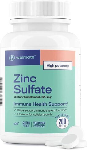 Zinc Sulfate 220 mg 100 Count Capsules | Dietary Supplement in Kuwait