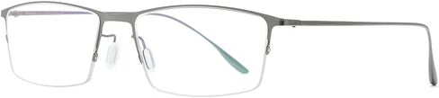 Metal Square Eyeglasses,Full Rim Lightweight Glasses Frame for Men 8105 in Saudi Arabia