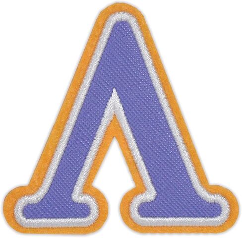 iscream Go Greek Alphabet Embroidered Accent 2.5" Adhesive Back Patch in Saudi Arabia