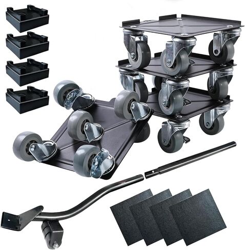 محركات الأثاث دوللي مع 5 عجلات، مجموعة أدوات رافعات الأثاث للتحرك الثقيل، دمى الأثاث، السعة القصوى 1650 رطل in Kuwait