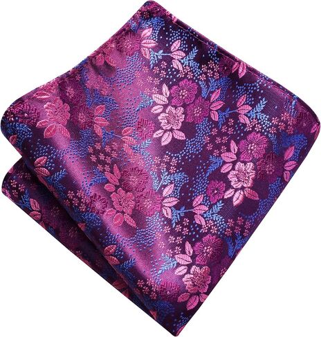 GUSLESON 3.15"（8cm） Mens Floral Tie and Lapel Pin Necktie Hankerchief Cufflinks Set for Men in Saudi Arabia
