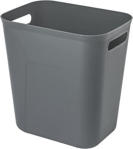 UUJOLY Plastic Small Trash Can Wastebasket, Garbage Container Basket for Bathrooms, Laundry Room, Kitchens, Offices, Kids Rooms, Dorms, 3.5 Gallon, Navy Blue in Saudi Arabia