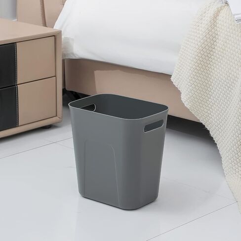 UUJOLY Plastic Small Trash Can Wastebasket, Garbage Container Basket for Bathrooms, Laundry Room, Kitchens, Offices, Kids Rooms, Dorms, 3.5 Gallon, Navy Blue in Saudi Arabia