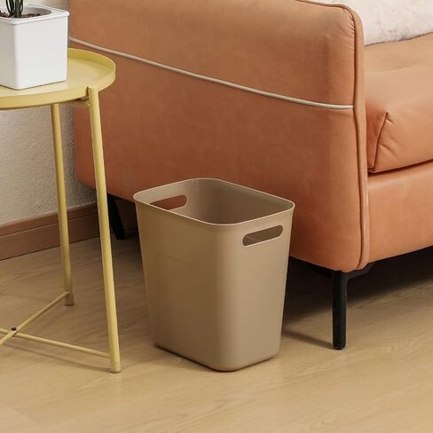UUJOLY Plastic Small Trash Can Wastebasket, Garbage Container Basket for Bathrooms, Laundry Room, Kitchens, Offices, Kids Rooms, Dorms, 3.5 Gallon, Navy Blue in Saudi Arabia