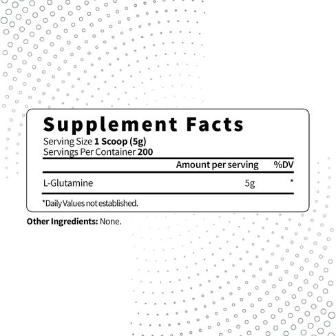 مسحوق الجلوتامين 5X Strength L (5000 مجم | 1 كجم) مكمل جلوتامين L نقي لمدة 6 أشهر لصحة الأمعاء المتسربة، ودعم وتعافي بطانة الجهاز الهضمي للنساء والرجال - نباتي، خالي من الغلوتين، بدون مواد حشو in Kuwait
