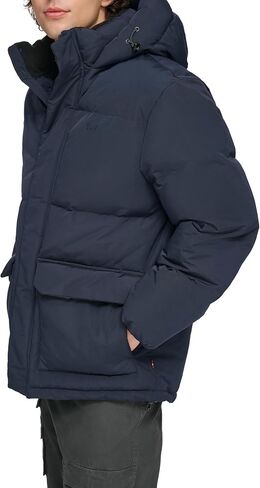 Levi's Men's 2-Pocket Quilted Hooded Parka in Saudi Arabia