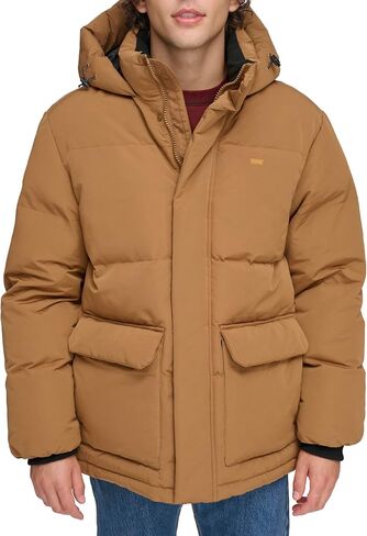 Levi's Men's 2-Pocket Quilted Hooded Parka in Saudi Arabia