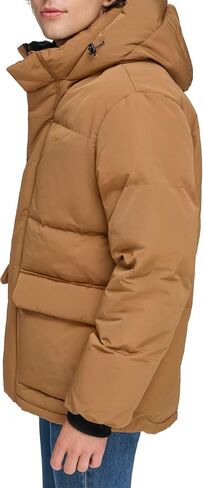Levi's Men's 2-Pocket Quilted Hooded Parka in Saudi Arabia
