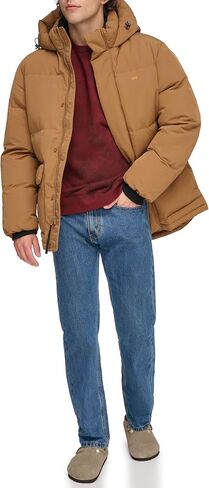 Levi's Men's 2-Pocket Quilted Hooded Parka in Saudi Arabia
