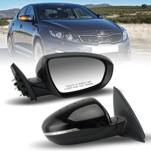 لكيا أوبتيما 2011 2012 2013 الطاقة مع إشارة الانعطاف مرآة رؤية الباب الجانبي للراكب الأيمن (أبيض) in Kuwait