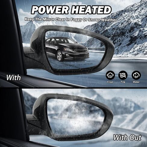 لكيا أوبتيما 2011 2012 2013 الطاقة مع إشارة الانعطاف مرآة رؤية الباب الجانبي للراكب الأيمن (أبيض) in Kuwait