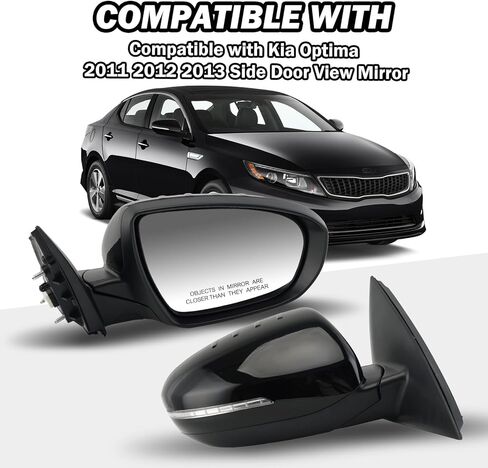 لكيا أوبتيما 2011 2012 2013 الطاقة مع إشارة الانعطاف مرآة رؤية الباب الجانبي للراكب الأيمن (أبيض) in Kuwait