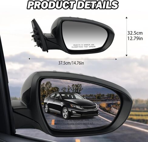 لكيا أوبتيما 2011 2012 2013 الطاقة مع إشارة الانعطاف مرآة رؤية الباب الجانبي للراكب الأيمن (أبيض) in Kuwait