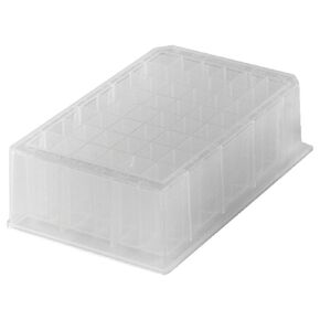 Caplugs Evergreen 222-8672-08C 48-Well Sterile Chamfered Deep-Well Plates, 20 Pack, Natural, Polypropylene Co-Polymer (PPC), Well Volume 5 mL Specimen Storage, Dilution, Cell Cultures, Lab Research