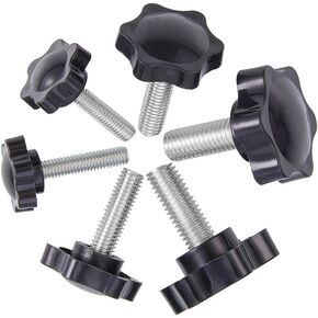 24pcs Thumb Screw, M6/M8/M10x25mm Star Head Knob Tightening Screw Thumbscrew