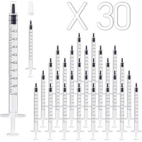 16 Pack 20ml Plastic Syringe, Large Syringes Tools for Liquid, Sterile and Individually Sealed for Measuring, Watering, Refilling, Feeding Pets, Scientific Labs, Oil or Glue Applicator