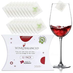 Norway's Secret! Wine Filter! | No More Wine Drops or Wands! Sulfite And Histamines Remover (12 Pack) - All Natural Wine Purifier Filter for Wine Drinker & Wine Lover