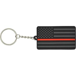 PVC American Flag Keychain