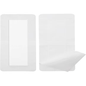 Breathable Adhesive Island Dressing Bandages Bordered Gauze for Knee Replacement 4" x 10" Wound Care with Non Stick Pad No More Wounds Sticking(Pack of 10)