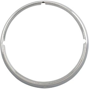 Motorcycle Headlight Assembly Black Chrome Headlight Lamp Trim Ring Cover 7 Inch Headlight Trim Ring Compatible with Harley Davidson Touring Road King Electra Glide Street Glide and Tri Glide