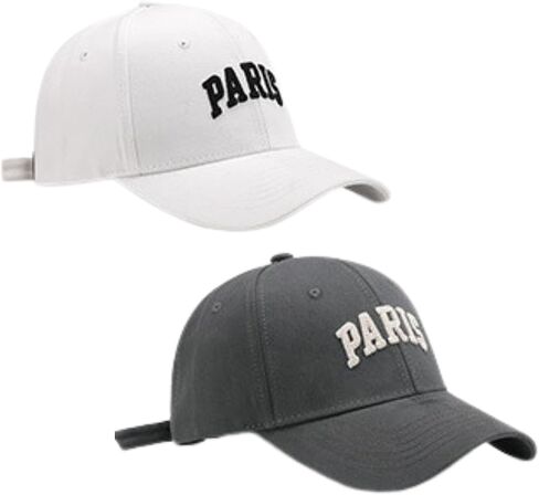 Unisex Fashion Dad Hat Paris Letter Embroidery Outdoor Adjustable Baseball Cap in Saudi Arabia