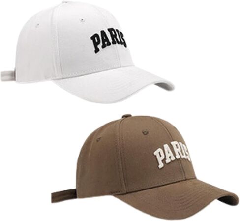 Unisex Fashion Dad Hat Paris Letter Embroidery Outdoor Adjustable Baseball Cap in Saudi Arabia