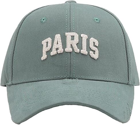 Unisex Fashion Dad Hat Paris Letter Embroidery Outdoor Adjustable Baseball Cap in Saudi Arabia