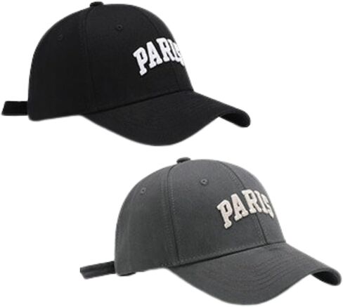 Unisex Fashion Dad Hat Paris Letter Embroidery Outdoor Adjustable Baseball Cap in Saudi Arabia