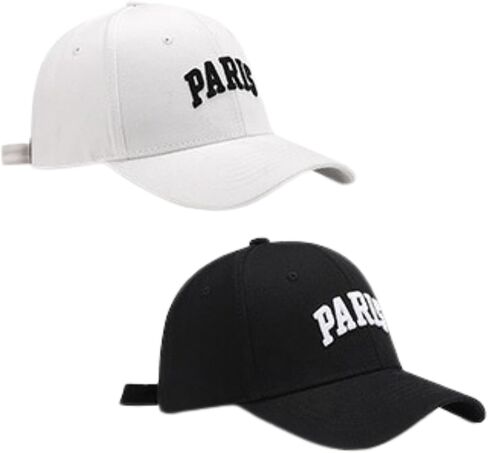 Unisex Fashion Dad Hat Paris Letter Embroidery Outdoor Adjustable Baseball Cap in Saudi Arabia
