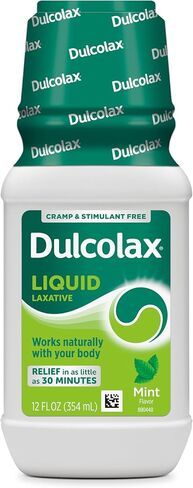Dulcolax Saline Laxative Liquid, Fast & Gentle Constipation Relief, Cherry Flavor, Magnesium Hydroxide 1200 mg, 12 fl. oz. in Kuwait