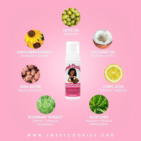 Sweet Cookie Jar Cookie Wash, Unscented, 5 Fl Oz - All Natural Feminine Wash for Sensitive Cookies in Saudi Arabia