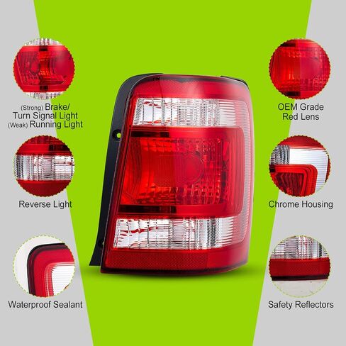 Driver Side (LH) Tail Light for 2008 2009 2010 2011 2012 Ford Escape tail lamp w/o bulbs FO2800210 8L8Z13405A in Saudi Arabia